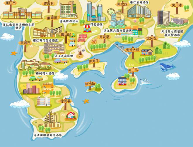 江北手绘地图旅游的艺术指南